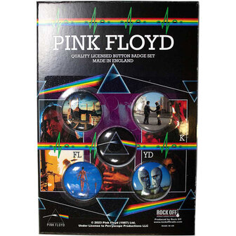 Pink Floyd button set - album covers