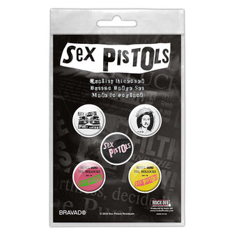 Sex Pistols button set - Never mind the bollocks